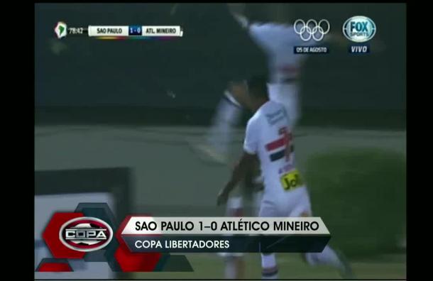 Sao Paulo derrotó por la mínima a Atlético Mineiro en la ida de Cuartos de Final